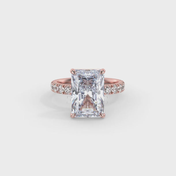 Lab Grown Diamond Engagement Ring "Cassia"  #color_rose-gold