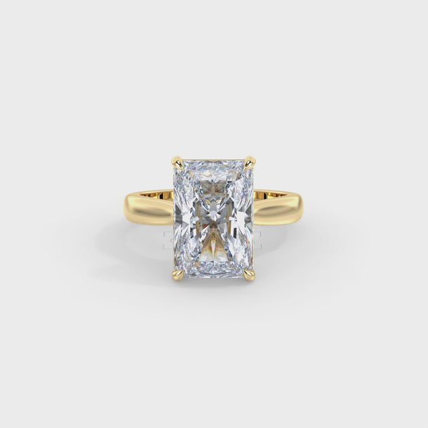 Lab Grown Diamond Engagement Ring "Octavia" #color_yellow-gold