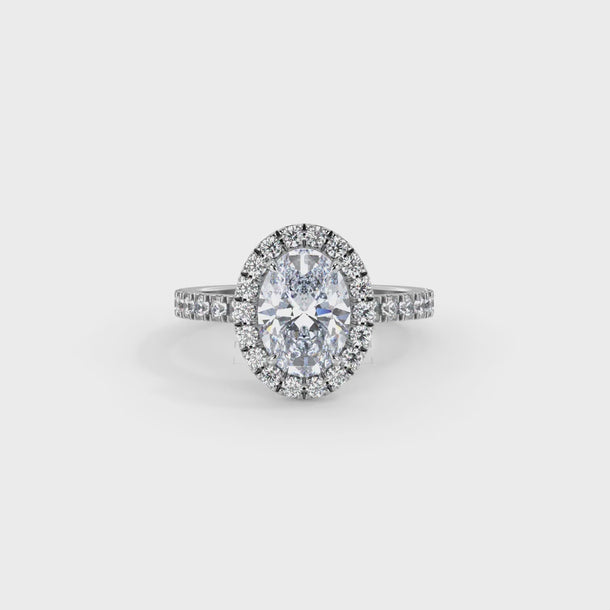 Lab Grown Diamond Engagement Ring "Elara" #color_platinum