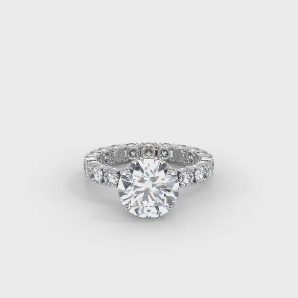 Lab Grown Diamond Engagement Ring "Anastasia" #color_platinum