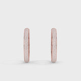 Lab Grown Diamond Hoop Earrings 