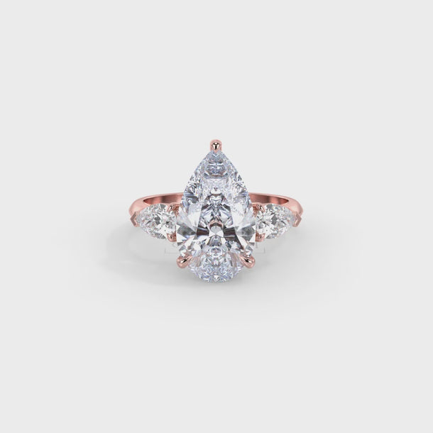 Lab Grown Diamond Engagement Ring "Isla" #color_rose-gold