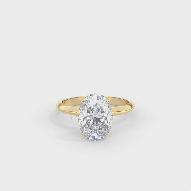Lab Grown Diamond Engagement Ring "Lyra" #color_yellow-gold