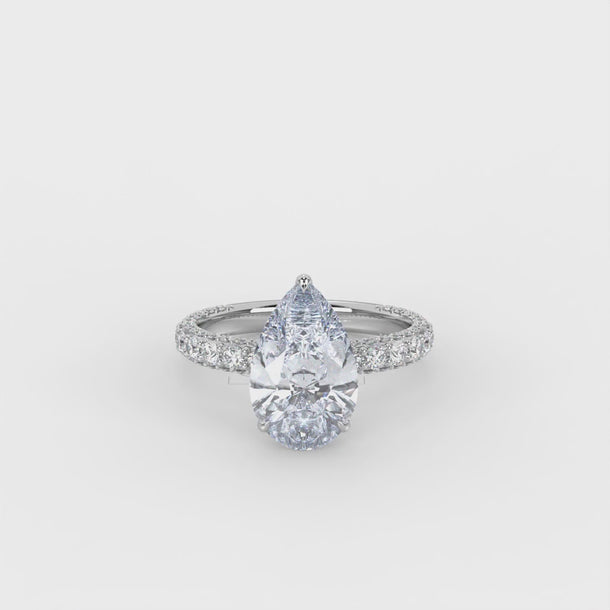 Lab Grown Diamond Engagement Ring "Nora" #color_white-gold