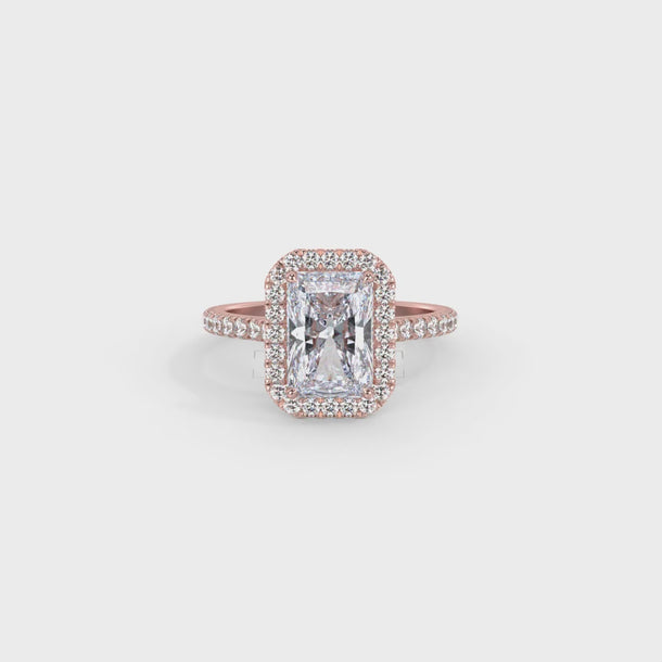 Lab Grown Diamond Engagement Ring "Aurelia" #color_rose-gold