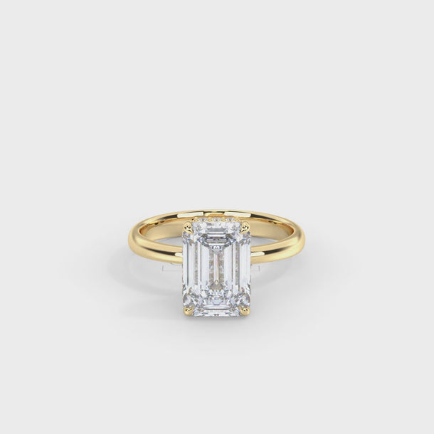 Lab Grown Diamond Engagement Ring "Greta" #color_yellow-gold