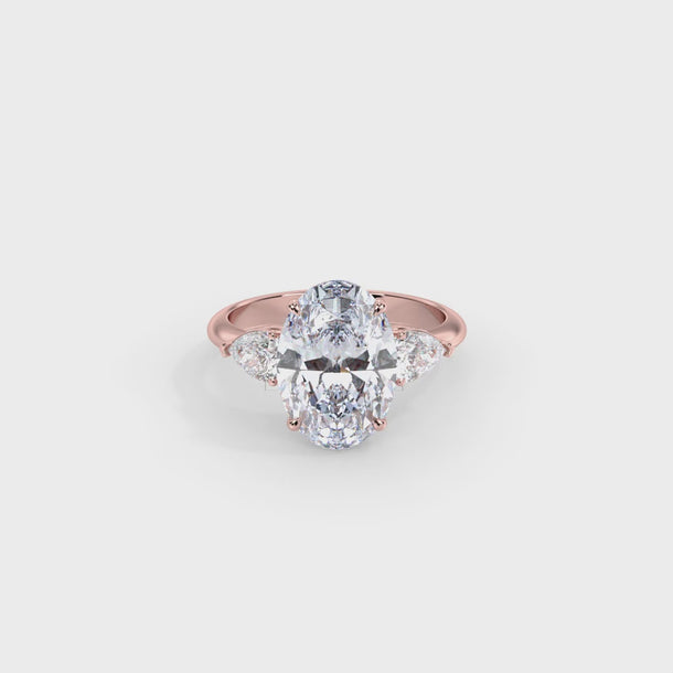 Lab Grown Diamond Engagement Ring "Odessa" #color_rose-gold