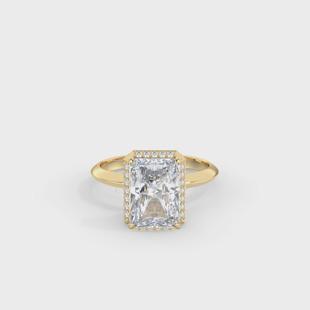 Lab Grown Diamond Engagement Ring "Atrium" #color_yellow-gold