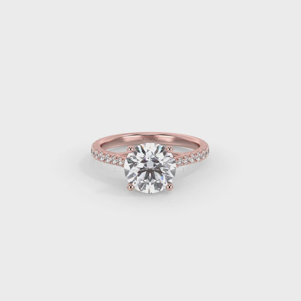 Lab Grown Diamond Engagement Ring "Nova" #color_rose-gold