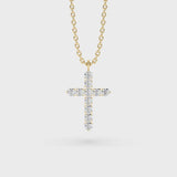 Lab Grown Diamond Cross Necklace 