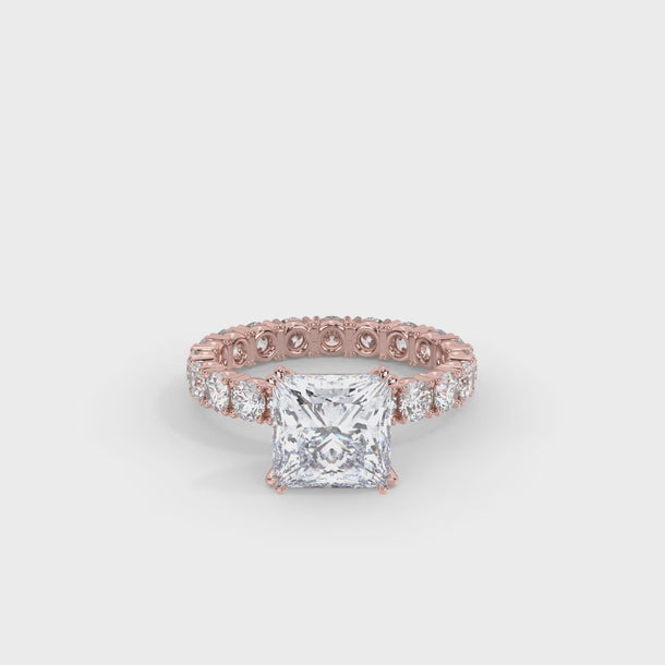 Lab Grown Diamond Engagement Ring "Amira" #color_rose-gold