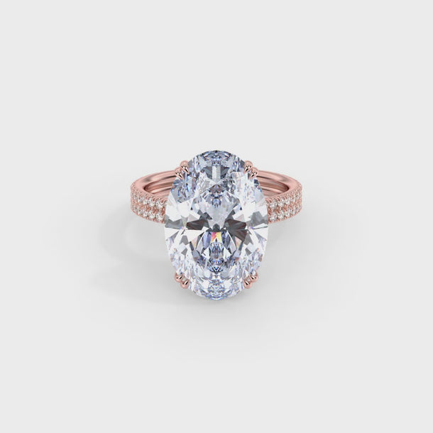Lab Grown Diamond Engagement Ring "Callista" #color_rose-gold