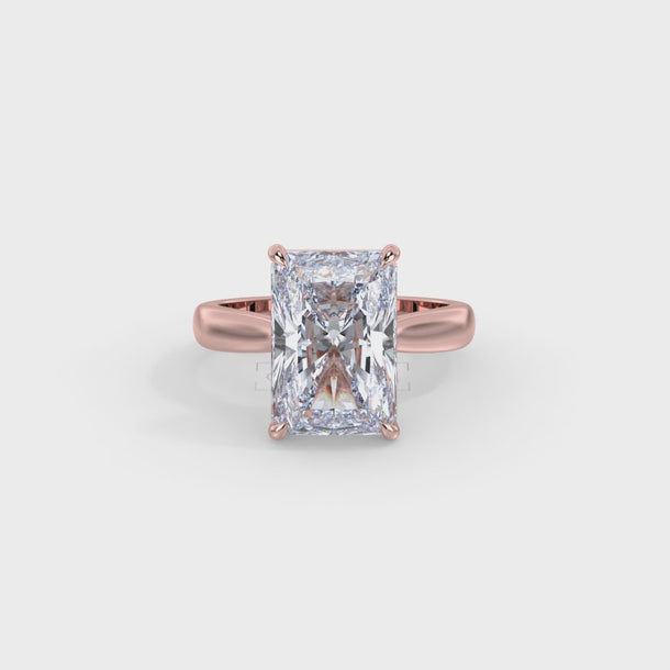 Lab Grown Diamond Engagement Ring "Octavia" #color_rose-gold