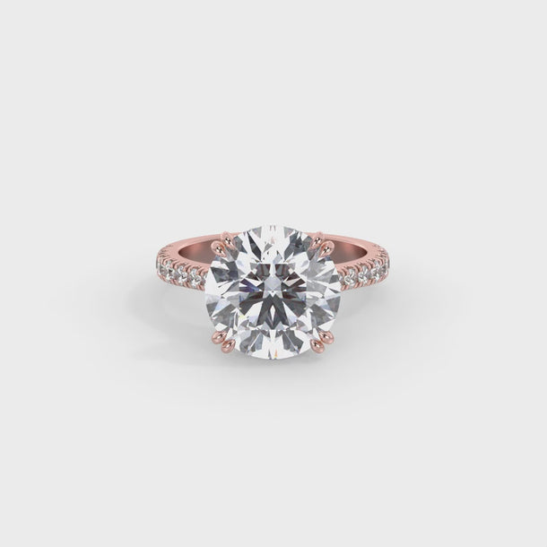 Lab Grown Diamond Engagement Ring "Estelle" #color_rose-gold