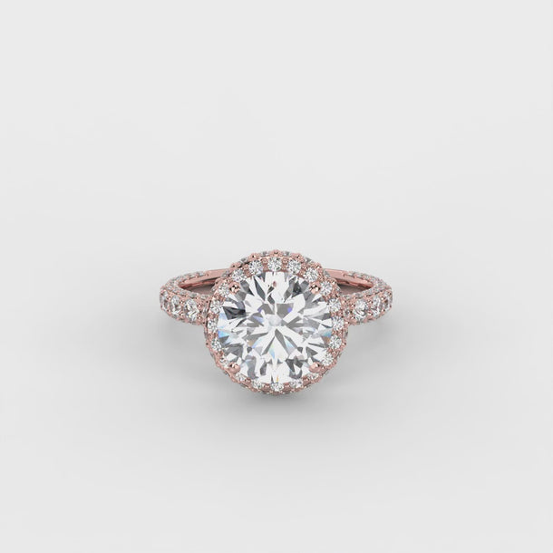 Lab Grown Diamond Engagement Ring "Astrid" #color_rose-gold