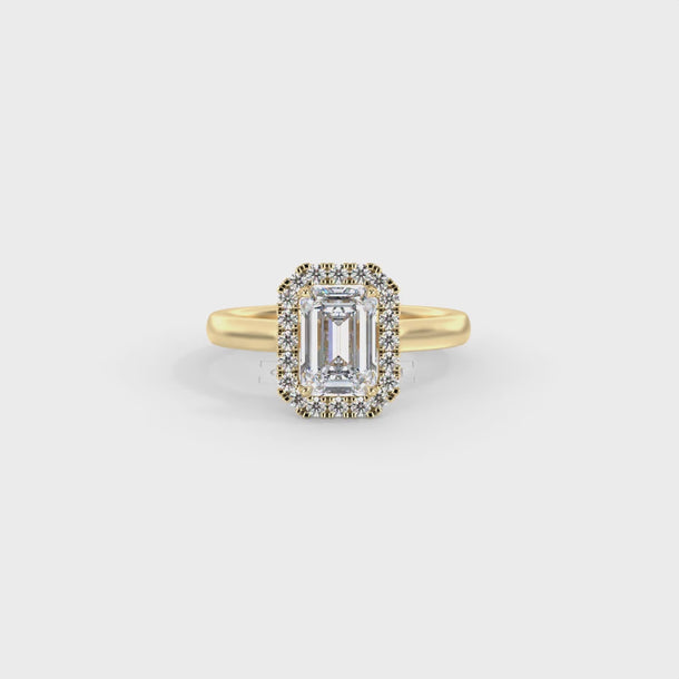 Lab Grown Diamond Engagement Ring "Biance" #color_yellow-gold