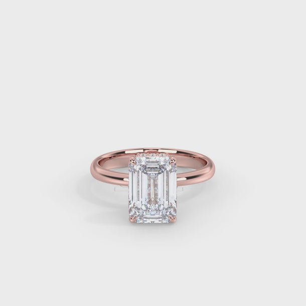 Lab Grown Diamond Engagement Ring "Greta" #color_rose-gold