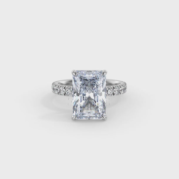 Lab Grown Diamond Engagement Ring "Cassia" #color_white-gold