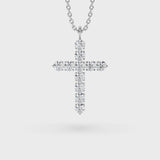 Lab Grown Diamond Cross Necklace 