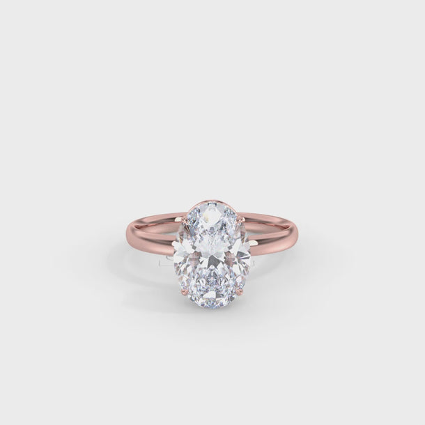 Lab Grown Diamond Engagement Ring "Ivy" #color_rose-gold