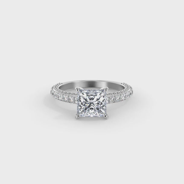 Lab Grown Diamond Engagement Ring "Augusta" #color_platinum