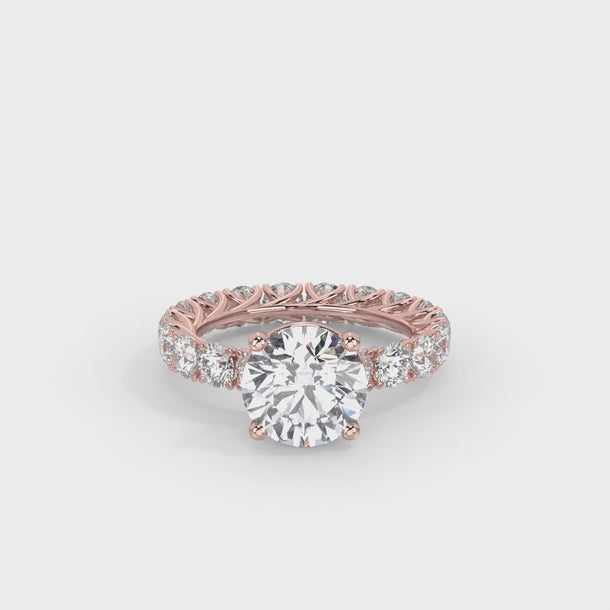 Lab Grown Diamond Engagement Ring "Margot" #color_rose-gold