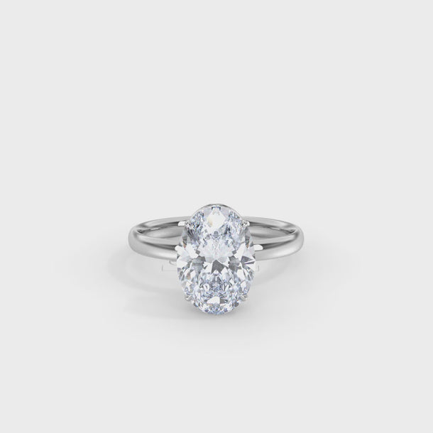 Lab Grown Diamond Engagement Ring "Ivy" #color_platinum
