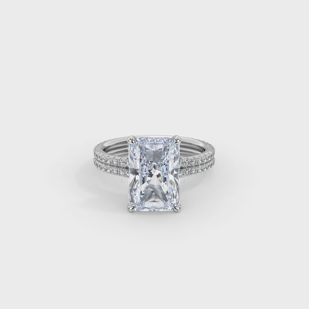 Lab Grown Diamond Engagement Ring "Boca" #color_white-gold