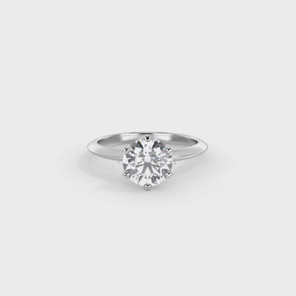 Lab Grown Diamond Engagement Ring "Diana" #color_platinum