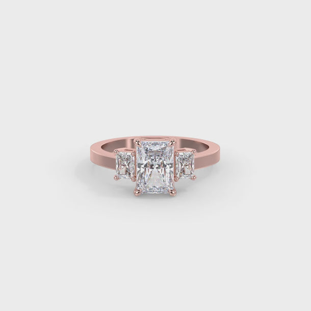 Lab Grown Diamond Engagement Ring "Vera" #color_rose-gold