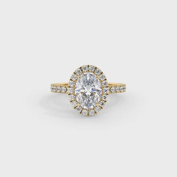 Lab Grown Diamond Engagement Ring "Elara" #color_yellow-gold