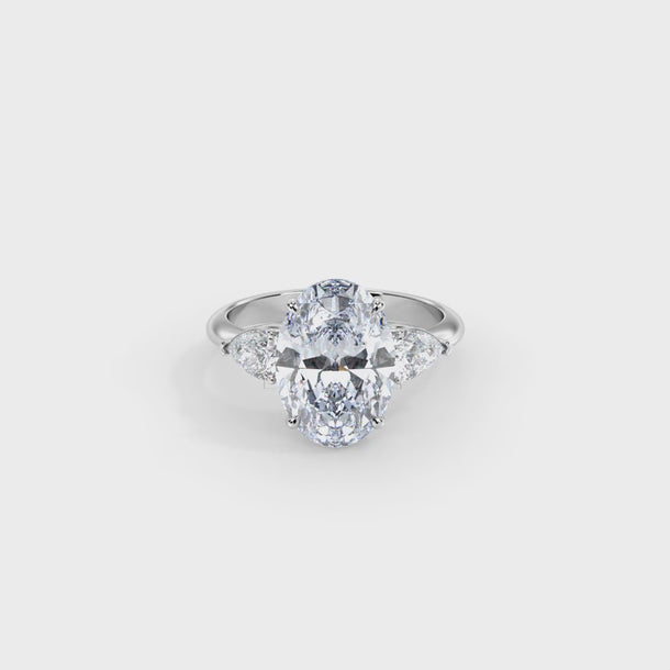 Lab Grown Diamond Engagement Ring "Odessa" #color_white-gold