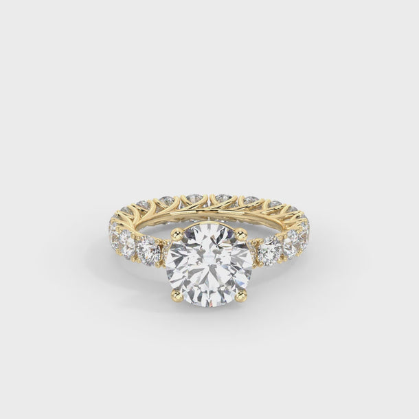 Lab Grown Diamond Engagement Ring "Margot" #color_yellow-gold