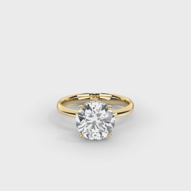 Lab Grown Diamond Engagement Ring "Giselle" #color_yellow-gold