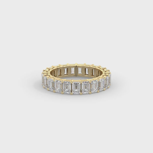 Lab Grown Diamond Еternity Ring "Constance" #color_yellow-gold