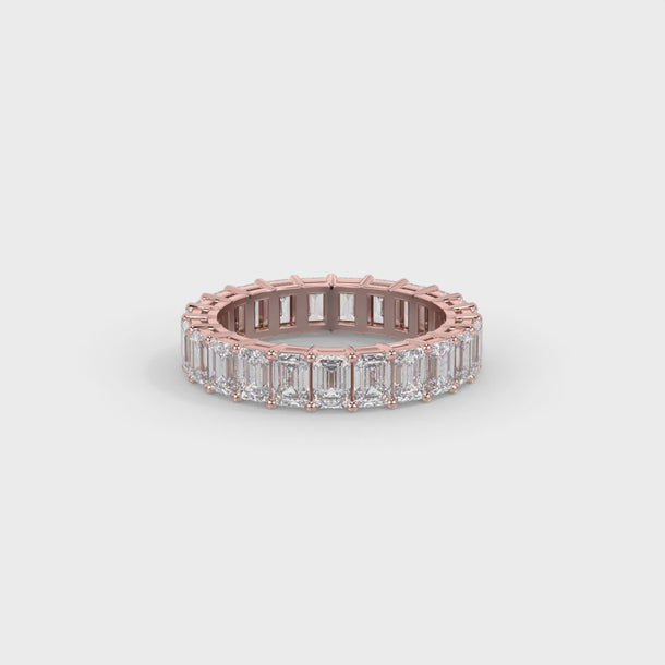 Lab Grown Diamond Еternity Ring "Constance" #color_rose-gold