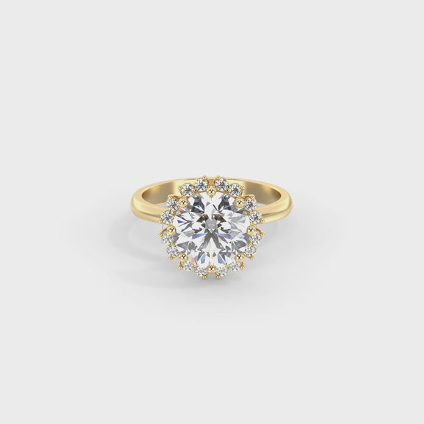 Lab Grown Diamond Engagement Ring "Astra" #color_yellow-gold