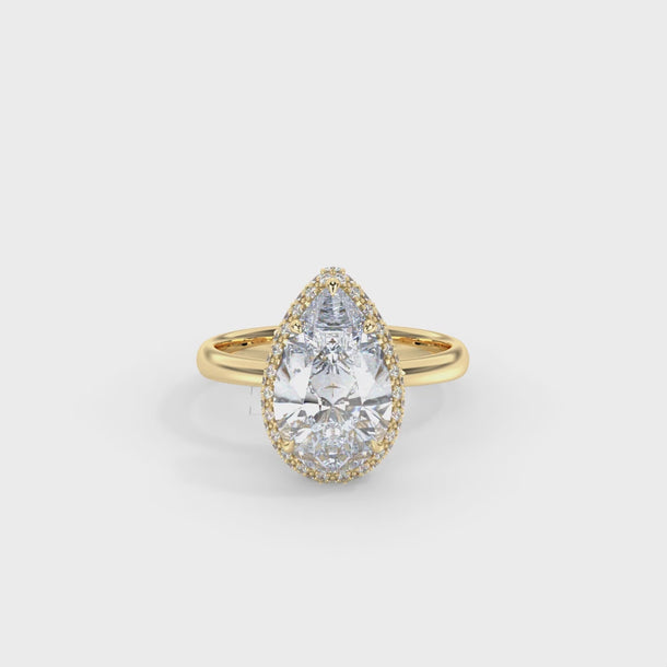 Lab Grown Diamond Engagement Ring "Aria" #color_yellow-gold
