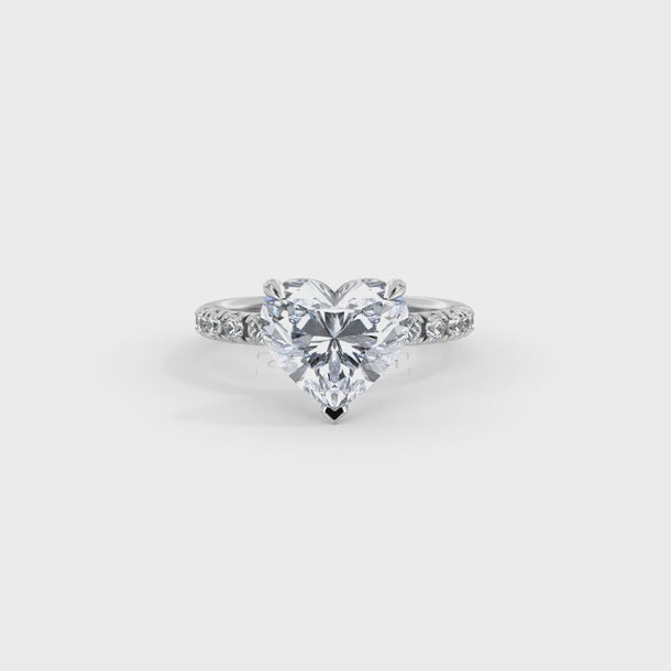 Lab Grown Diamond Engagement Ring "Juliette" #color_white-gold