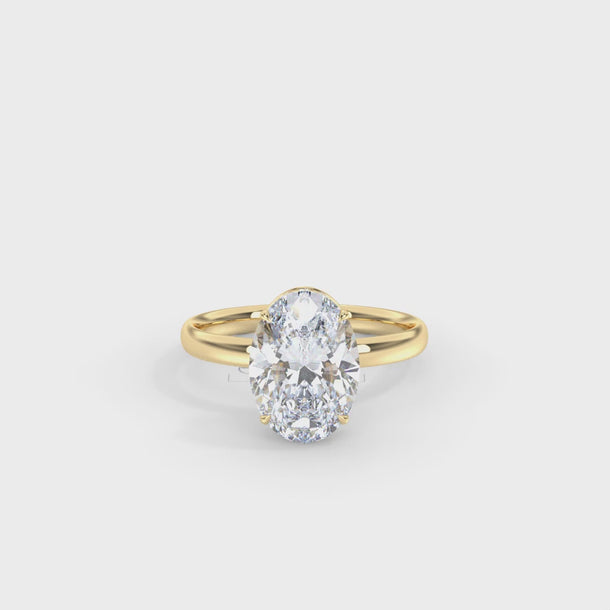 Lab Grown Diamond Engagement Ring "Ivy" #color_yellow-gold
