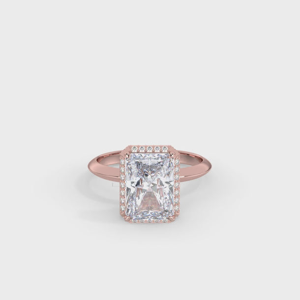Lab Grown Diamond Engagement Ring "Atrium" #color_rose-gold