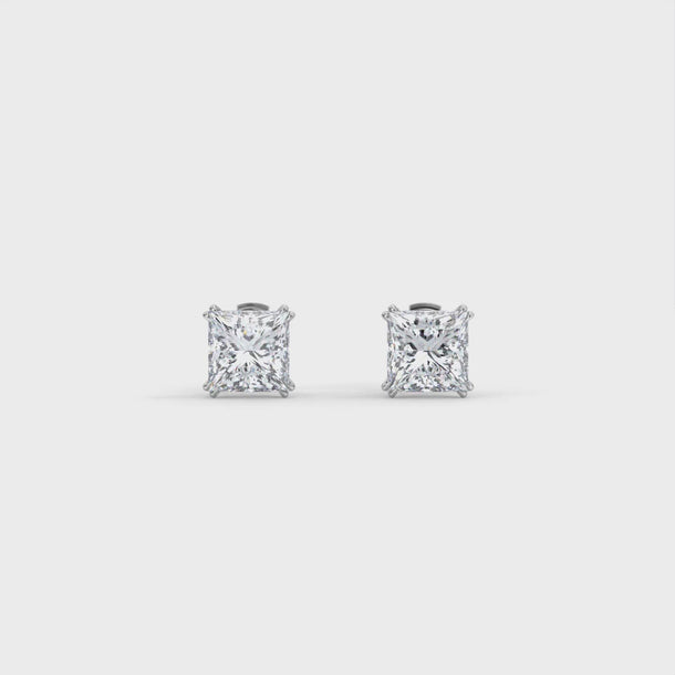 Lab Grown Diamond Stud Earrings "Amira" #color_platinum