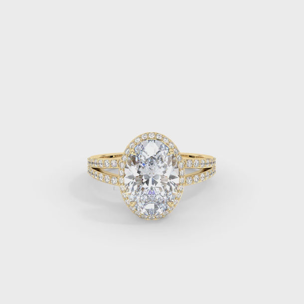 Lab Grown Diamond Engagement Ring "Evelyn" #color_yellow-gold