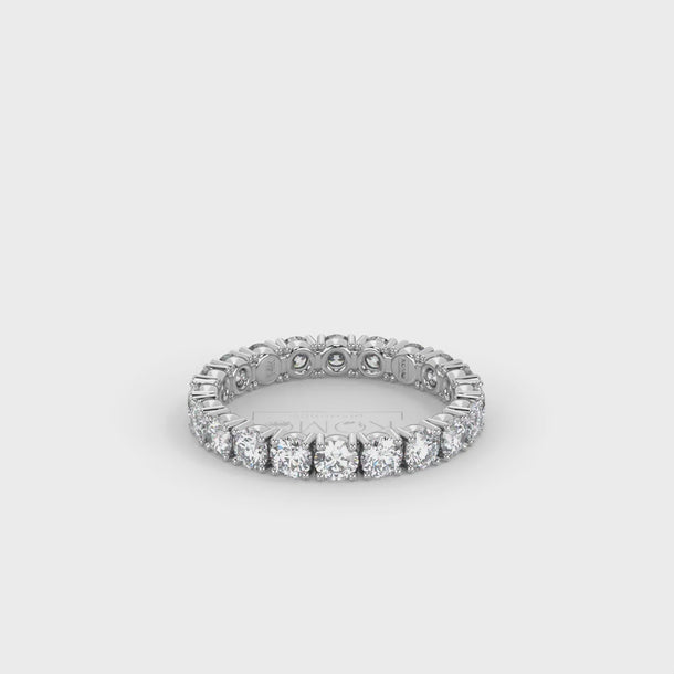 Lab Grown Diamond Еternity Ring "Monroe" #color_white-gold