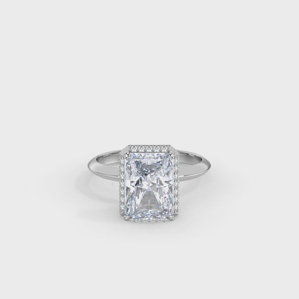 Lab Grown Diamond Engagement Ring "Atrium" #color_white-gold