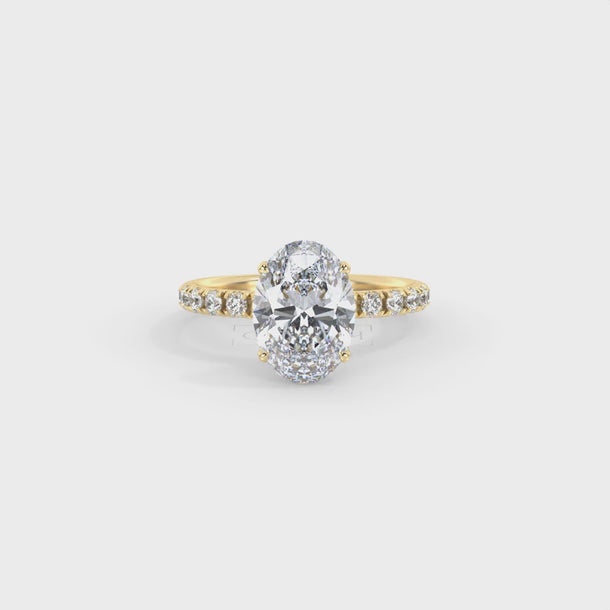 Lab Grown Diamond Engagement Ring "Camille" #color_yellow-gold