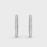 Lab Grown Diamond Hoop Earrings 