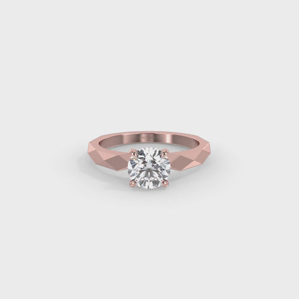 Lab Grown Diamond Engagement Ring "Sabina" #color_rose-gold
