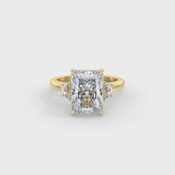 Lab Grown Diamond Engagement Ring "Theodora" #color_yellow-gold