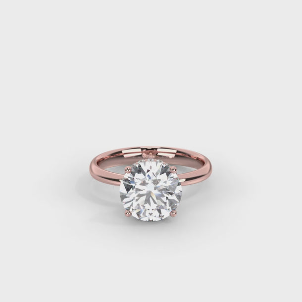 Lab Grown Diamond Engagement Ring "Giselle" #color_rose-gold